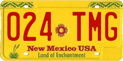 NM license plate 024TMG