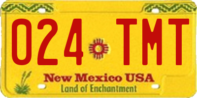 NM license plate 024TMT