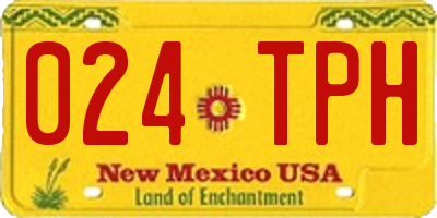 NM license plate 024TPH