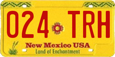 NM license plate 024TRH