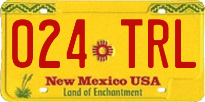 NM license plate 024TRL