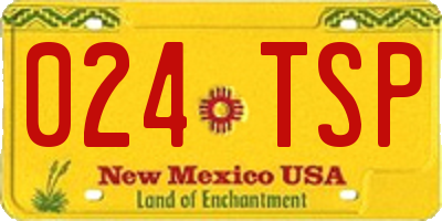 NM license plate 024TSP