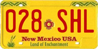 NM license plate 028SHL