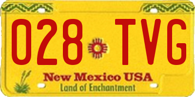 NM license plate 028TVG