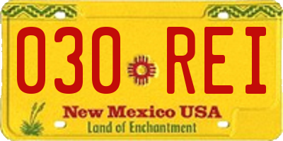 NM license plate 030REI