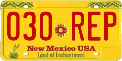 NM license plate 030REP