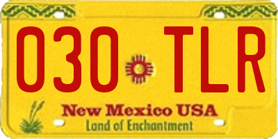 NM license plate 030TLR