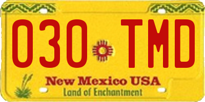 NM license plate 030TMD