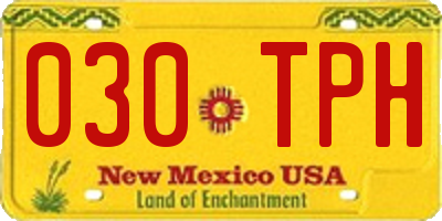 NM license plate 030TPH