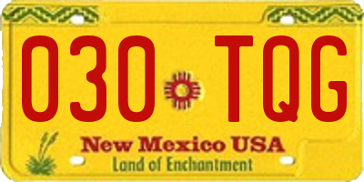 NM license plate 030TQG