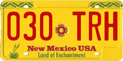 NM license plate 030TRH