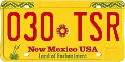 NM license plate 030TSR