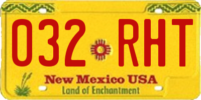 NM license plate 032RHT