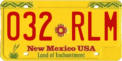 NM license plate 032RLM