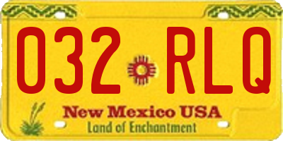 NM license plate 032RLQ