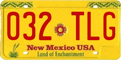 NM license plate 032TLG