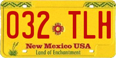 NM license plate 032TLH