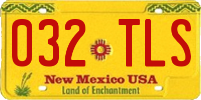 NM license plate 032TLS