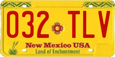 NM license plate 032TLV
