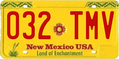 NM license plate 032TMV