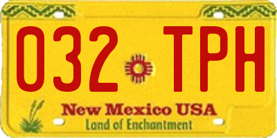 NM license plate 032TPH