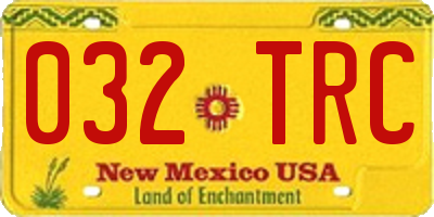 NM license plate 032TRC