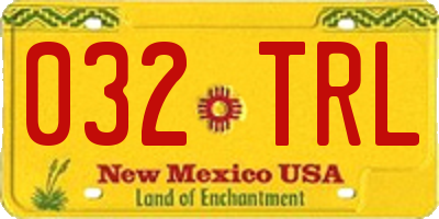 NM license plate 032TRL