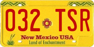 NM license plate 032TSR