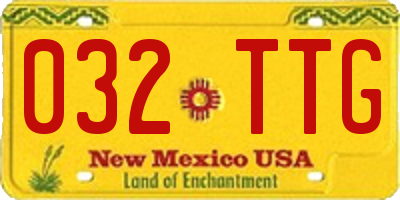 NM license plate 032TTG