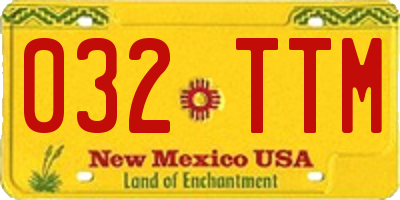 NM license plate 032TTM
