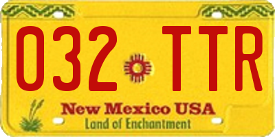 NM license plate 032TTR