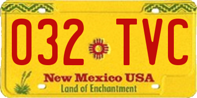 NM license plate 032TVC