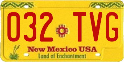 NM license plate 032TVG