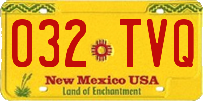 NM license plate 032TVQ