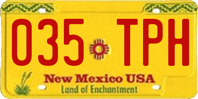 NM license plate 035TPH