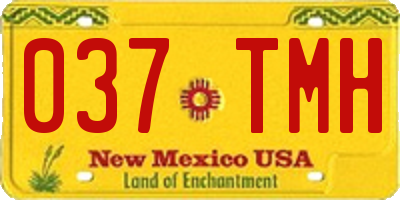 NM license plate 037TMH