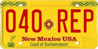 NM license plate 040REP