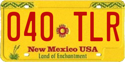 NM license plate 040TLR