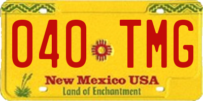 NM license plate 040TMG