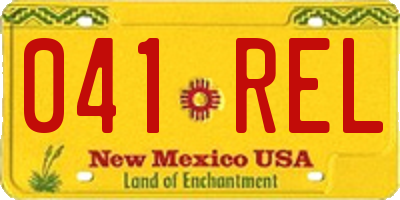 NM license plate 041REL