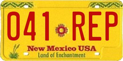 NM license plate 041REP