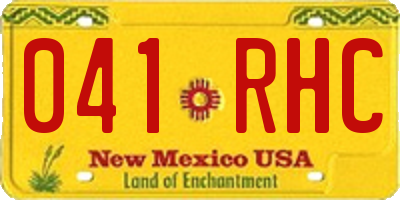 NM license plate 041RHC