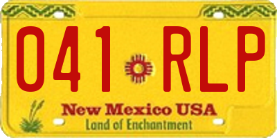 NM license plate 041RLP