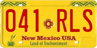 NM license plate 041RLS