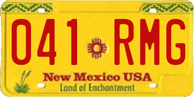 NM license plate 041RMG