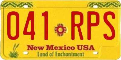 NM license plate 041RPS
