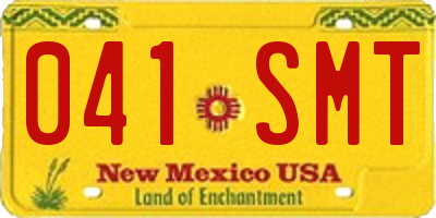 NM license plate 041SMT