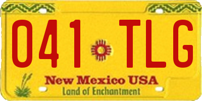 NM license plate 041TLG