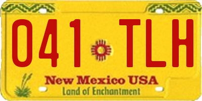 NM license plate 041TLH