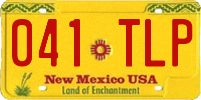 NM license plate 041TLP